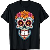 Halloween Sugar Skull Calavera T-Shirt