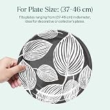 WINSOME Invisible Plate Hanger for Wall 37-46 cm White Steel view 2