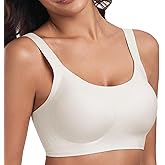 Padded Bra Comfortable Back Fat Smoothing Full Coverage Wireless Support Bra No Underwire Seamless Bralette