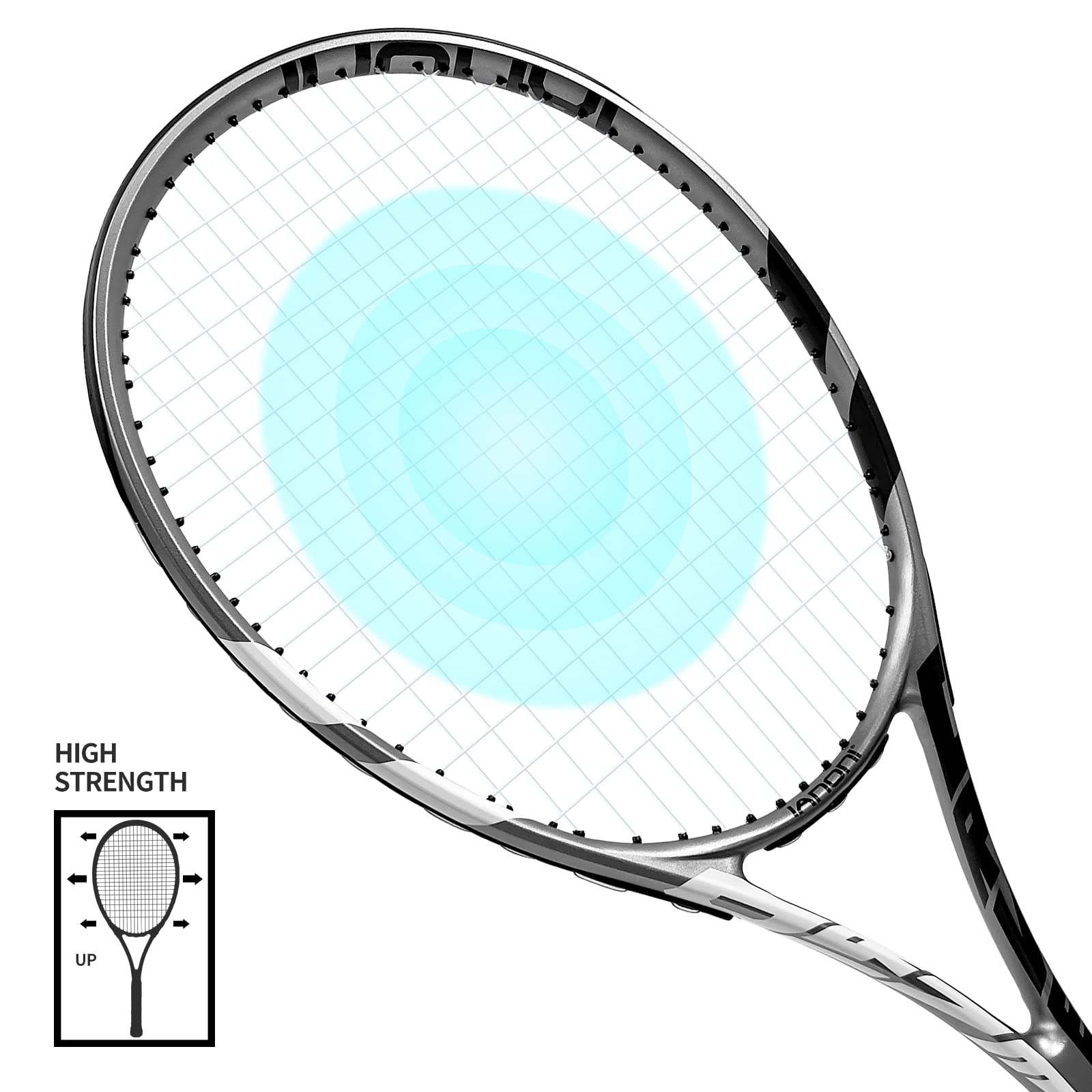 Two Grip Racket Mua Tennis Rackets for Adults, Pre-Strung 27 Inch Tennis Racquets-2 ...