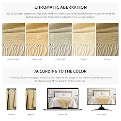 BOURINA Decorative Herringbone Faux Cashmere Fringe