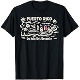 Puerto Rico La Isla del Encanto Puerto Rican Flag Retro T-Shirt