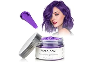 Purple Temporary Hair Color Wax - SOVONCARE Washable Hair Dye for Men & Women, All-Day Hold Disposable Hair Styling Clays for Party, Cosplay & Daily 4.23 oz