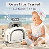 COOSEYA Baby Bath Tub Foldable Collapsible with Soft Cushion Grey 0-18m view 3