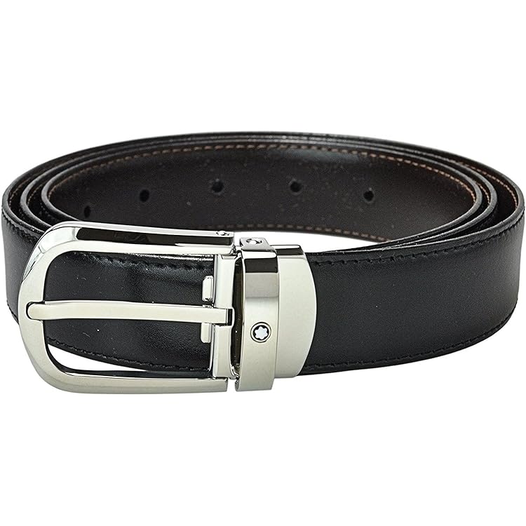 MONTBLANC ブラック ベルト Black 35 mm leather belt - Leather - Black - Montblanc® US