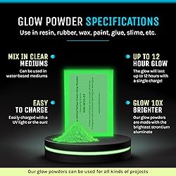 Glow in The Dark Pigment Powder - Neutral and