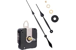 MakerTick High Torque Clock Movement with 17.7" Clock Hands – Large Wall Clock Motor Replacement for 36" to 50" DIY Clocks – Battery-Operated, Clock Mechanism Kit