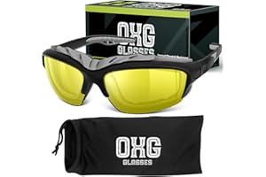 OXG Motorcycle Riding Glasses Goggles for Men, ATV Dirt Bike MTB Goggles Windproof Motorcycle Accessories for Men Women Youth