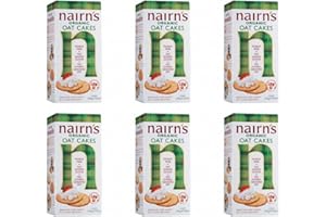 Nairn's Organic Oat Cake Crackers, 8.8-Ounce Boxes (Pack of 6)
