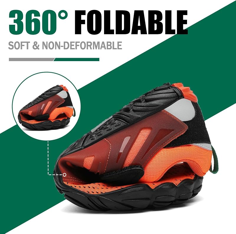 Zapatillas Barefoot Hombre Mujer Zapatillas Minimalistas Zapatos Barefoot Calzado Minimalistas Zapatillas de Trail Running Barefoot Shoes para Zero Drop Suela Naranja,Gr.42