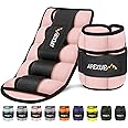 APEXUP 10lbs/Pair Adjustable Ankle Weights for Women and Men, Modularized Leg Weight Straps for Yoga, Walking, Running, Aerobics, Gym
