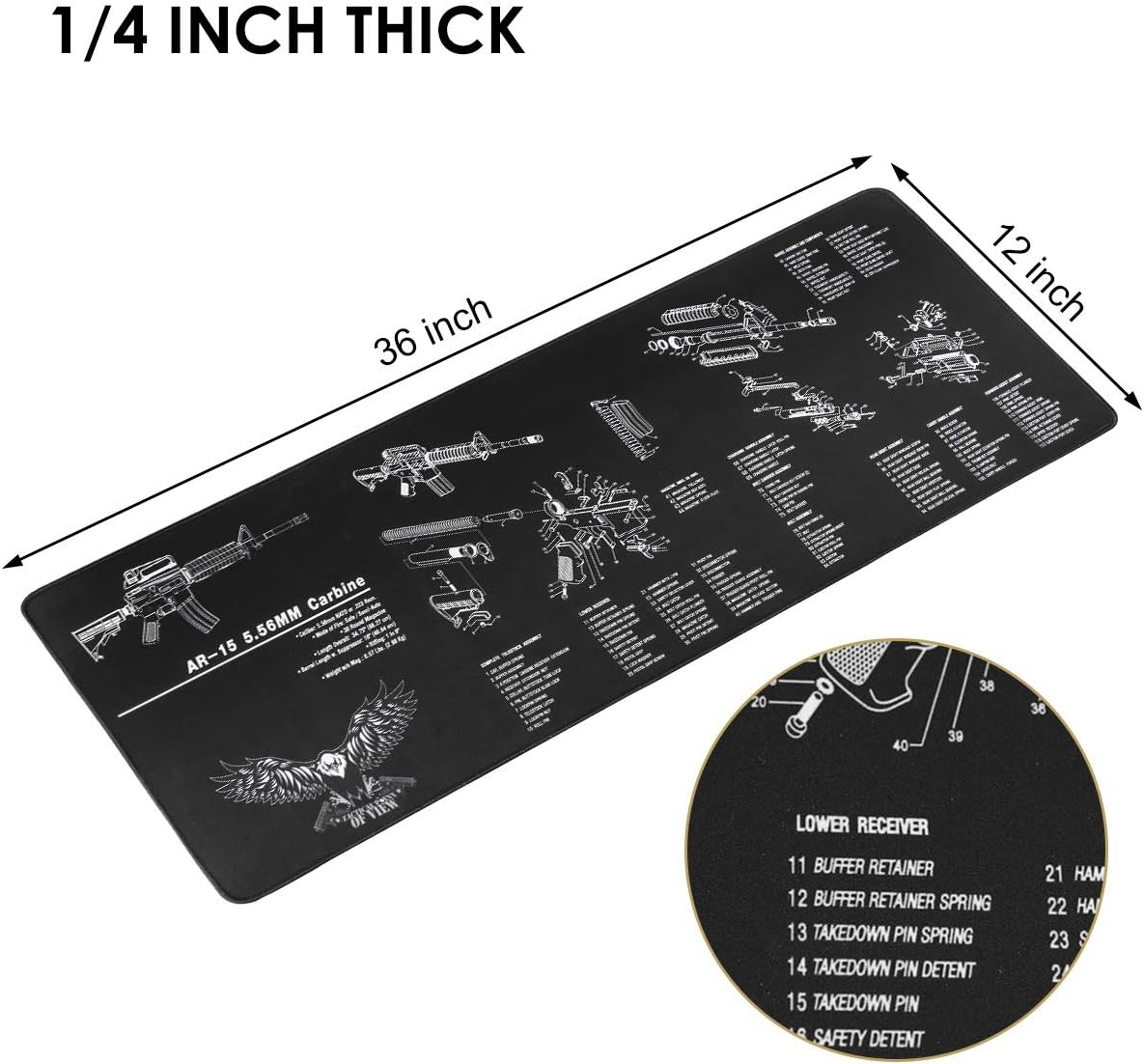 Gogoku Universal Gun Cleaning Kit Gun Brush Hunting Rifle Pistol Shotgun Cleaning Kit Universal Supplies with Carrying Case : Sports & Outdoors