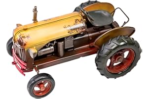 Berfutall-Vintage-Inspired Iron Classic Tractor Model - Collectible Decoration with Rustic Charm (E)