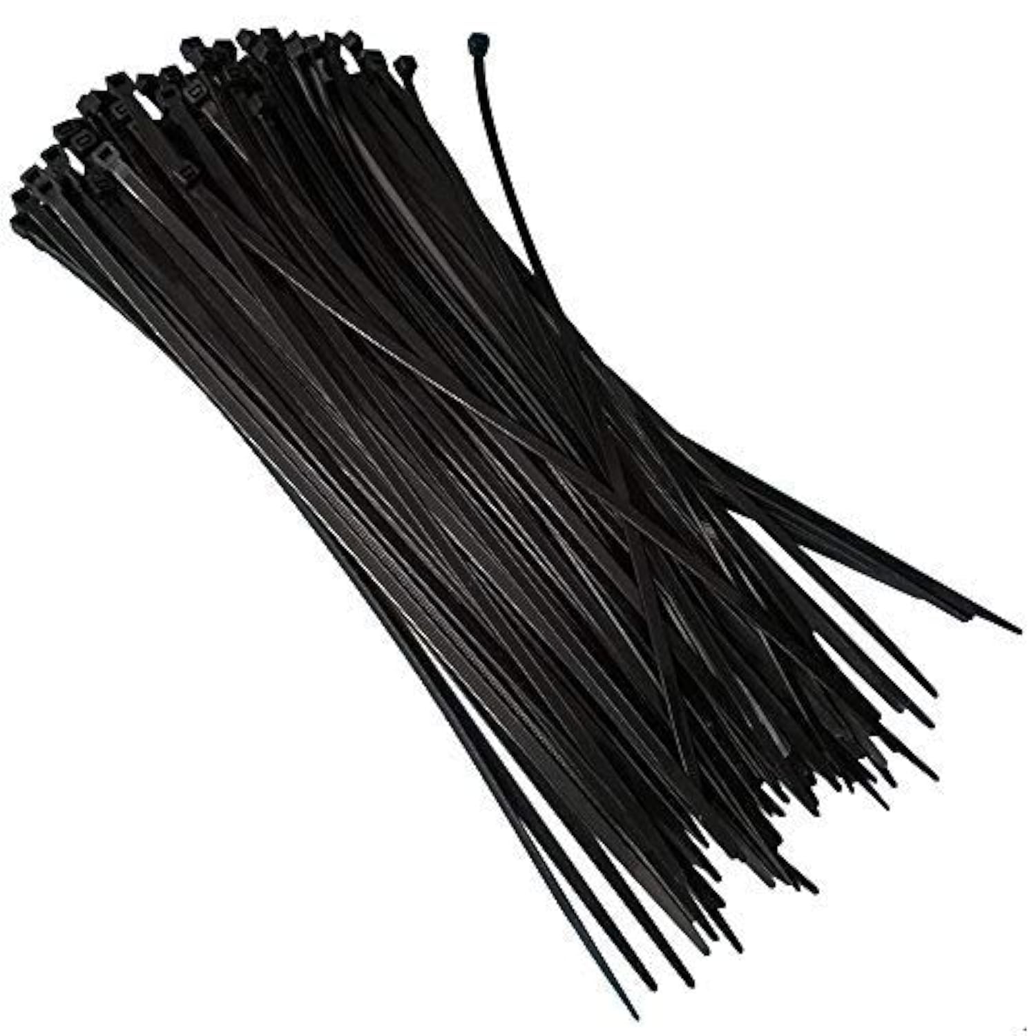 YOFASEN Black Cable Ties 150mm - Nylon Self Locking Cable Zip Ties - Premium Cable Straps 100pcs
