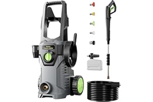 KVAOK Pressure Washer, 4500PSI 2.6GPM Power Washers with 4 Quick Connect Nozzles, High Pressure Washer with Foam Cannon for C