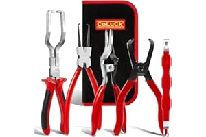 Electrical Disconnect Pliers Connector Removal Tool 5Pcs for Cars, Fuel Line Pliers Set | Hose Remover | 9 Inch Fuel Filter C