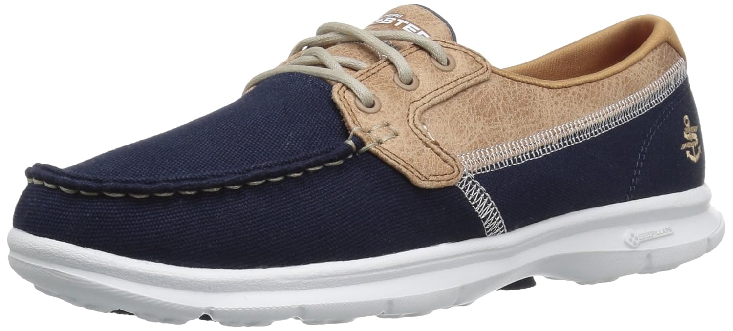 Skechers Women Go StepSeashore Boat Shoes, Blue (Nvy), 6 UK 39 EU