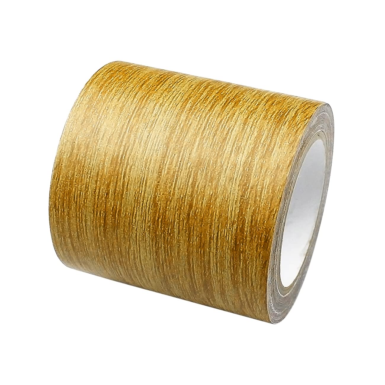 Deolven Imitation Woodgrain Duct Tape, Wood Grain Effect Tape, Wood Laminate Floor Scratch Repair Tapes, Waterproof Tape for Furniture Door Wall and Floor(Gold Oak Texture 8cm x 4.57m)