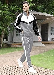 Track Suits for Men Sets with Full Zipper Sports