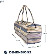 Yoga-Mad Deluxe Yoga Kit Bag Blue Full Zip Carrier with Pockets view 6