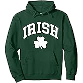 Irish Shamrock St Patricks Day Ireland Pride Graphic Green Pullover Hoodie