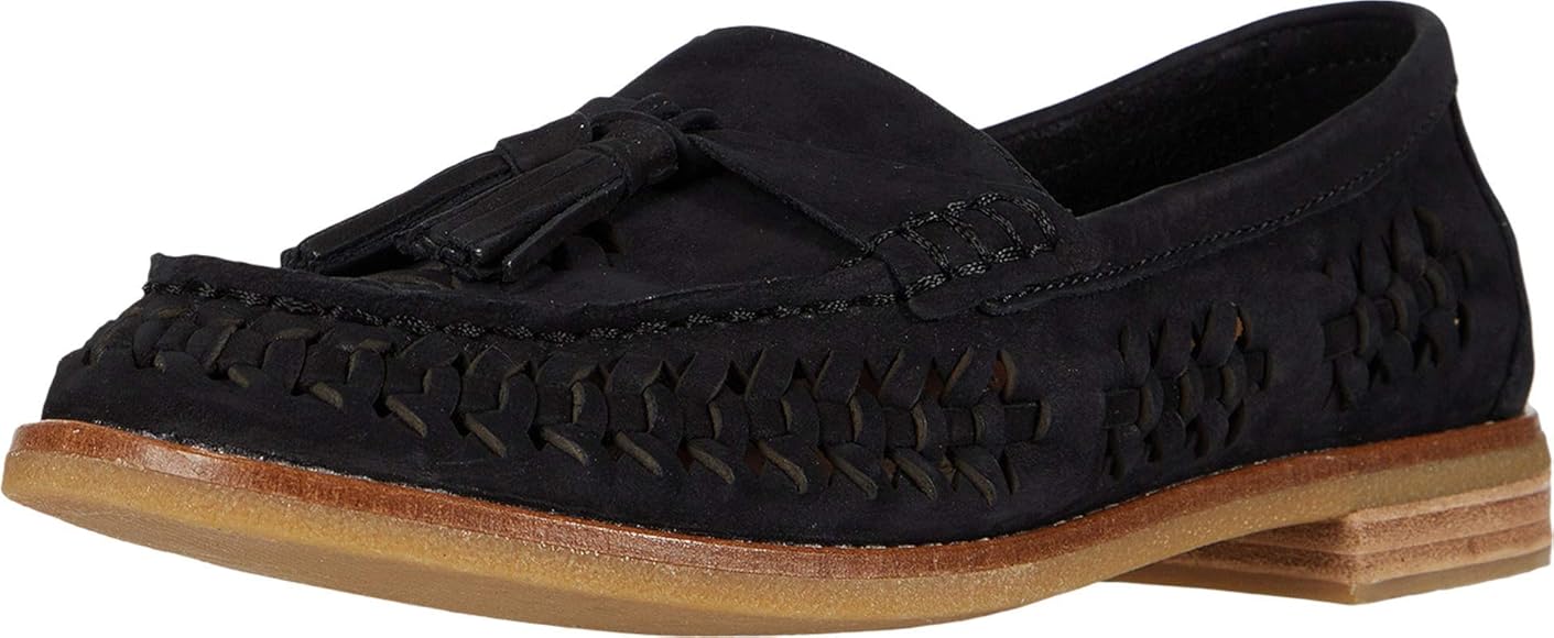 sperry seaport penny loafer black