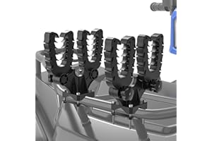 KEMIMOTO Double Tool Holder for ATV, Tool Mount for ATV, Bow Rack Tool Grips with Rubber Straps Compatible with Hunting Bike Mobility Scooter