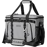 Iculbag Soft Travel Coolers Bags Insulated Cooling 16hour for Camping Hiking Beach Travel Soft Sided Insulated Cooler Bag 20/48Cans for Women Men