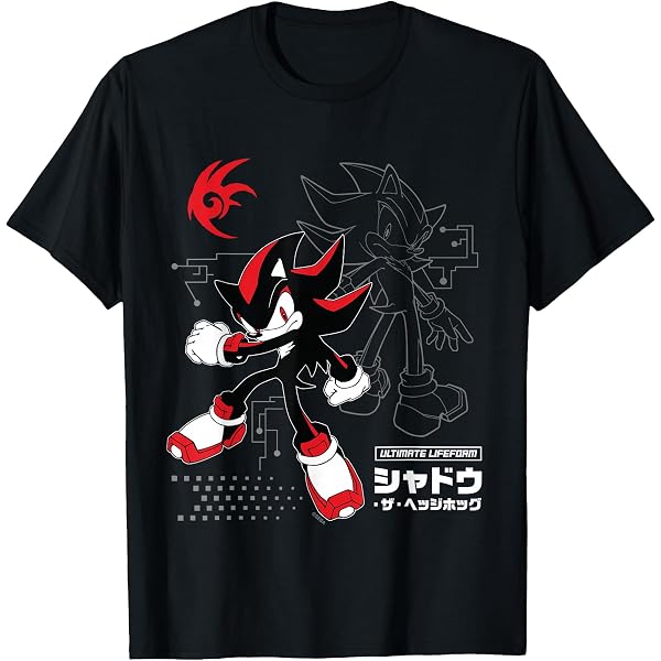 Amazon.com: Sonic The Hedgehog - Shadow with Cherry Blossoms T