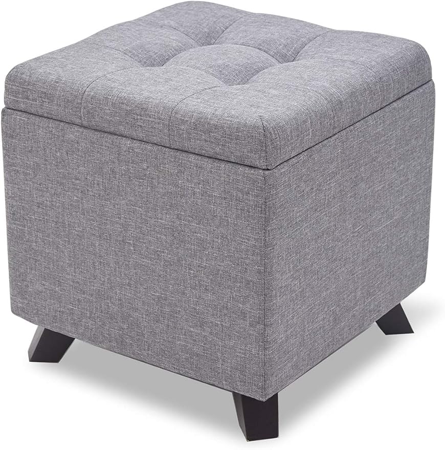 Suhu Poffee Foot Stool Rest Ottoman Cube Storage Boxes Salon Taburete