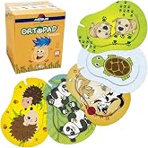 Ortopad&reg; Adhesive Eye Patches, 50/bx, Fun Pack, Med Size 2-4 yr | Soft eco-friendly bamboo fabric, gentle adhesive lets skin breathe, medium size for ages 2-4