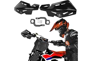 PRO CAKEN Universal 7/8" 22mm and 1 1/8" 28mm Handle Bar Hand Guards Nylon Bracket for Dirt Bike Motocross ATV for SX SXF EXC XCW-Black…