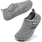 Heiiwarm Toddler Winter Slippers Soft Warm Fleece Cozy House Non Slip Lightweight Bedroom Slippers for Girls Boys