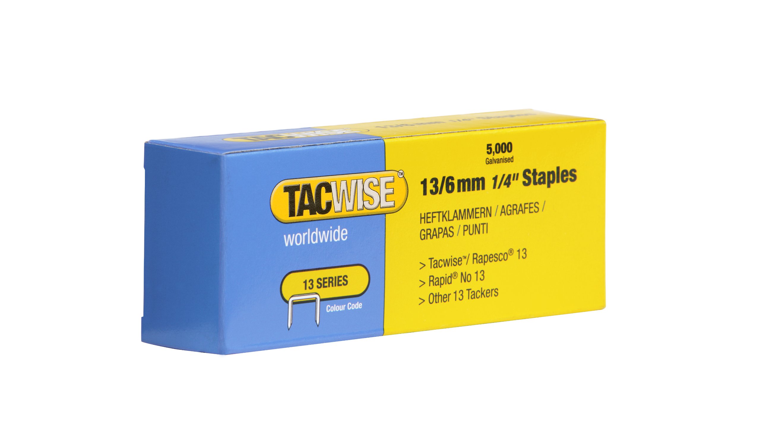 Tacwise Type 13/6mm Staples for Staple Gun (Box 5000), 0233