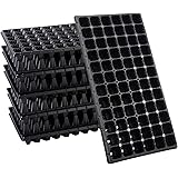 10 Pack Thickened 72 Cells Seedling Trays- BPA Free Plastic Gardening Germination Trays with Drain Holes Reusable Plant Grow