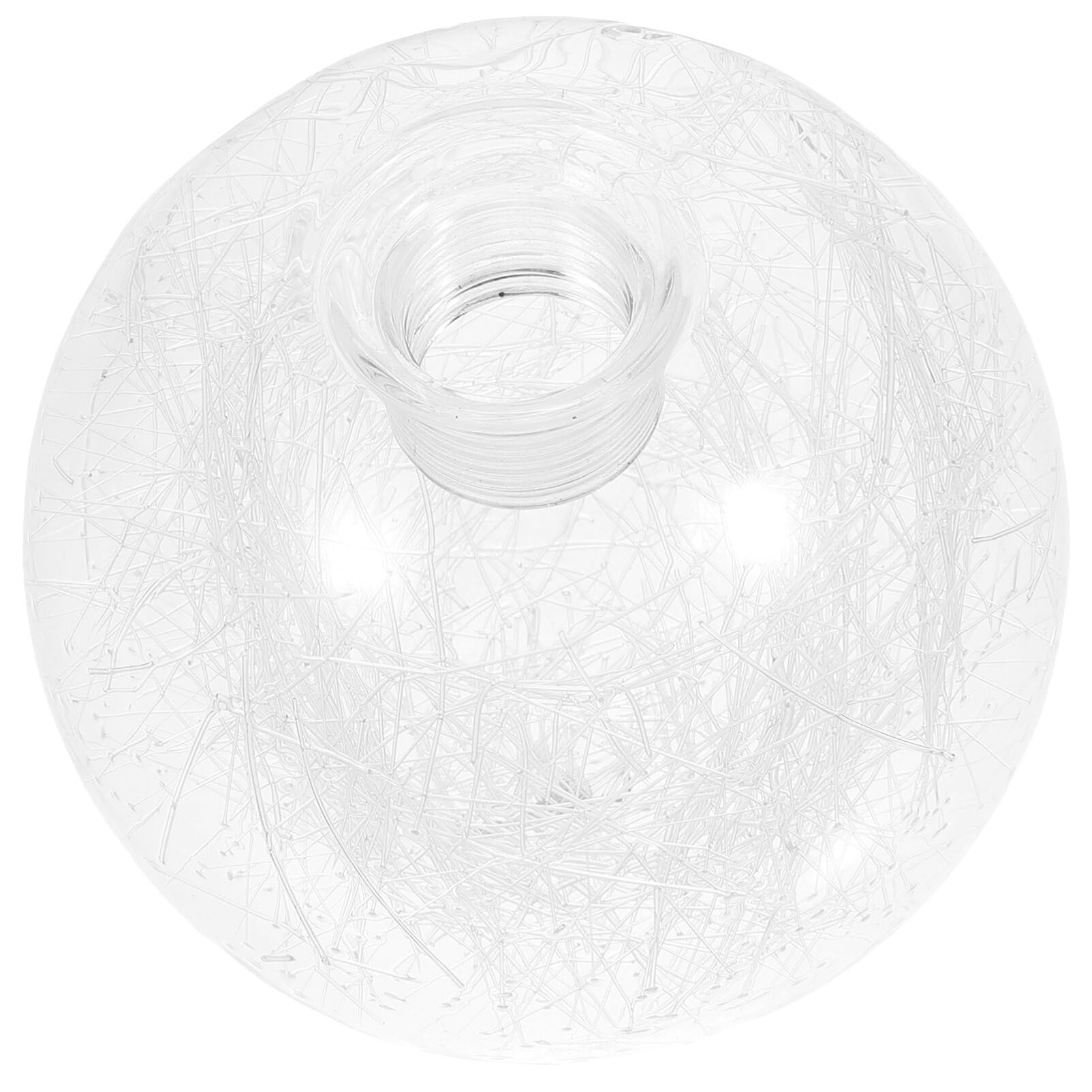 SEWACC Round Glass Globe Lampshade, Clear Glass Globes Shade Replacement Ball Light Cover Sphere Shade for Pendant Light Wall Sconce