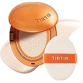 TIRTIR Mask Fit Ai Filter Cushion Foundation | AI-Like Semi-Matte Finish - Up to 72-Hour Medium to Full Coverage Korean BB Cushion Make up Beauty, #10C Shell, 0.63 Fl Oz