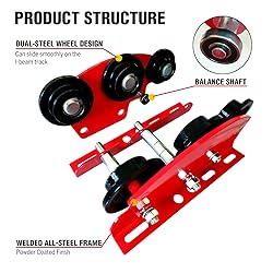 Manual Trolley for I-Beam 2200lbs with Heavy Duty 6