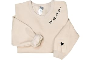 Nani - Mama Mom Grandma Embroidered Crewneck Sweatshirt - Gifts For Dog Mom Grandma Mimi Nana Gigi Mother's Day Christmas