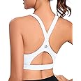 RUNNING GIRL High Impact Sports Bras for Women,Racerback Running Bra Workout Crop Tank Tops Longline Sports Bra Push up