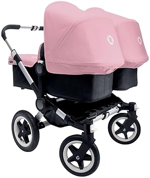 pink twin stroller