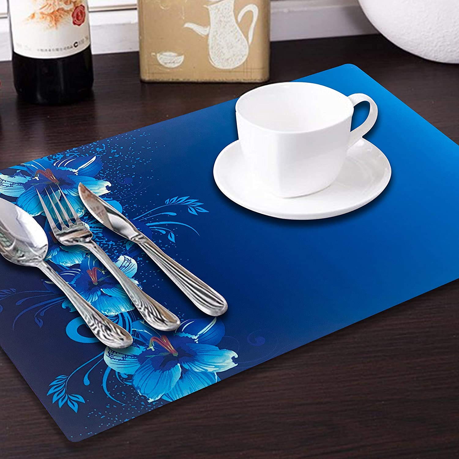 Buy ZITIN Rectangular PVC Table Placemats/Mat for Dining Table Kitchen