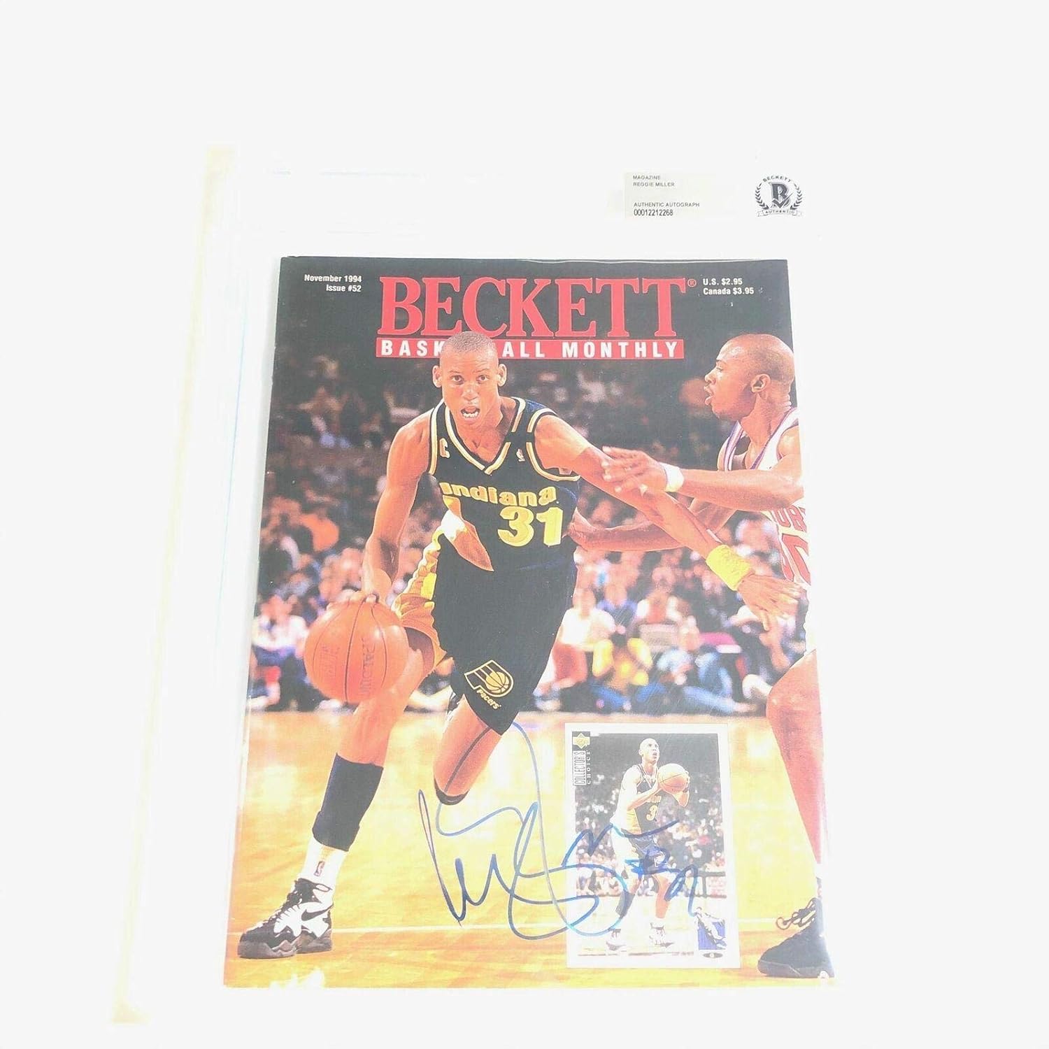 reggie miller autographed jersey