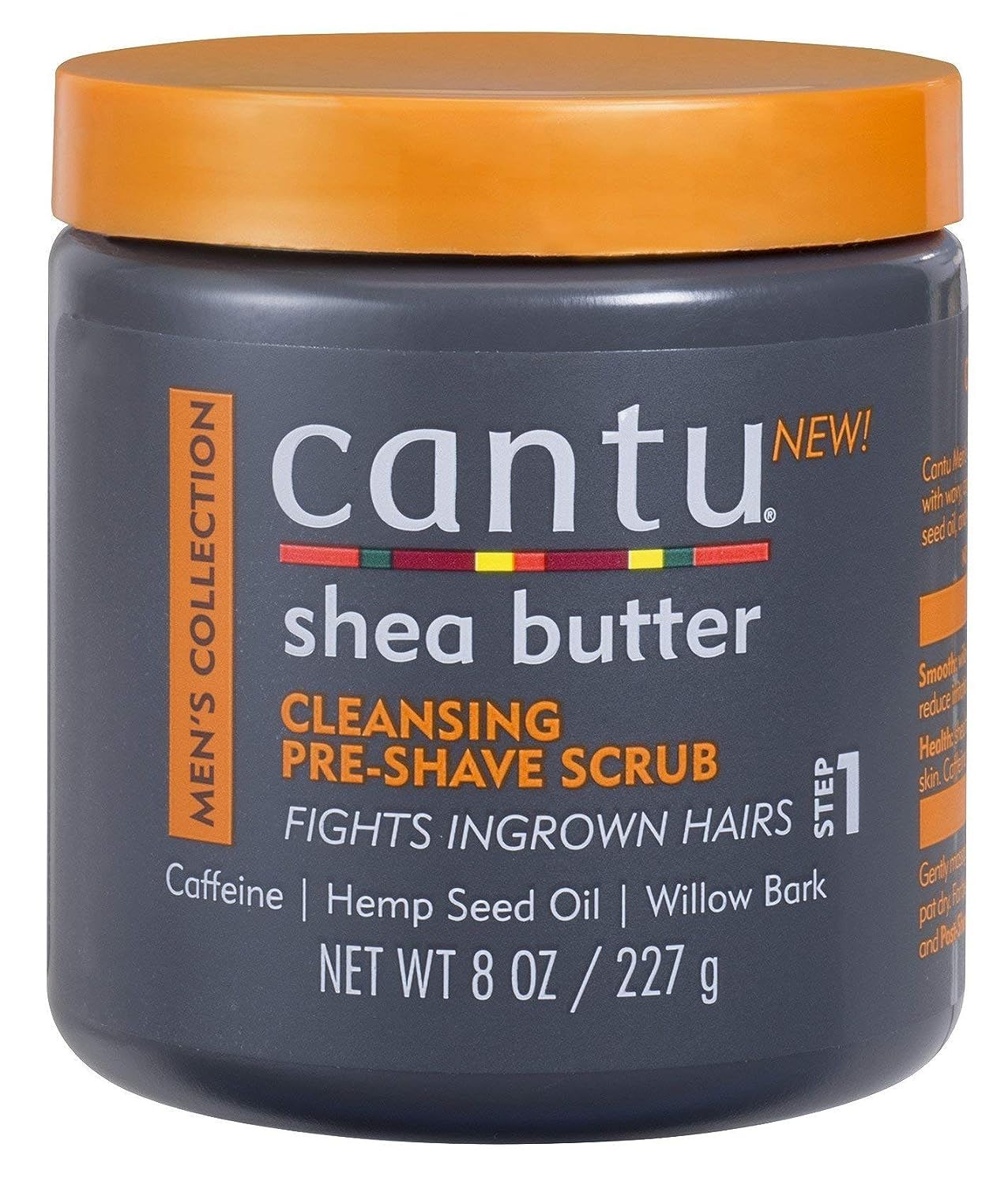 Cantu Shea Butter Men's Collection Cleansing Pre-Shave Scrub, 8 Ounce