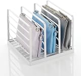 mDesign Clutch Bag Organiser - 5 Section Handbag Storage - Set of 2 view 9