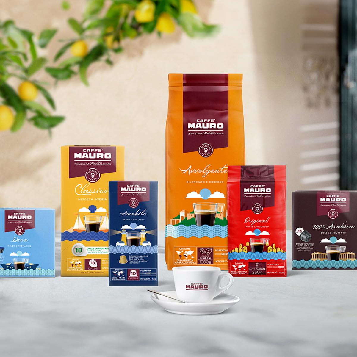 Caffè Mauro Torrefazione – Kaffeebohnen – 1 kg – 100% Arabica Mischung – mittlere Röstung – Intensität 5/10 – hergestellt in Italien – 1kg Packung 4