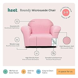 Roundy Toddler Armchair with Soft Microsuede