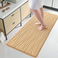 Buganda Memory Foam Bathroom Rug Mat 47x24, Extra
