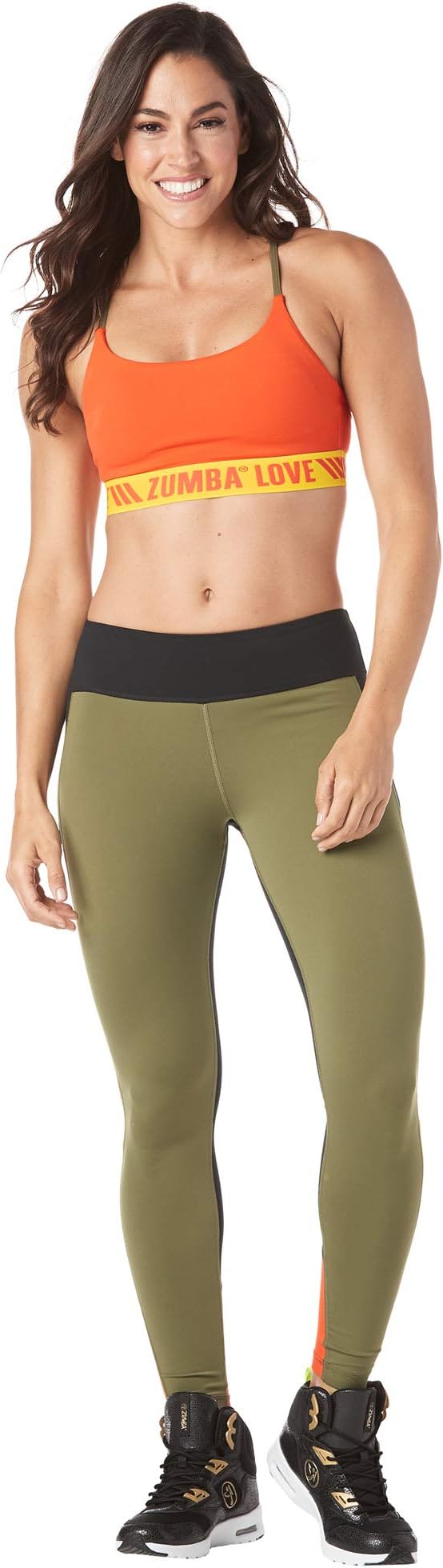 Zumba Fitness® Wide Waistband Dance Fitness Compression Fit Print ...