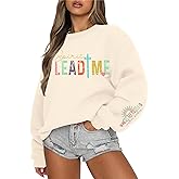 FASHGL Christian Sweatshirts Women Jesus Sweatshirt - Spirit Lead Me Shirt God Shirts Religious Crewneck Long Sleeve Top